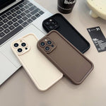 เคสโทรศัพท์ TPU กรอบกันกระแทกผิวด้านเจาะรูแม่นยำ สำหรับ iPhone 17e / 16e, สำหรับ iPhone 17 Pro Max, สำหรับ iPhone 17 Pro, สำหรับ iPhone 17, สำหรับ iPhone Air, สำหรับ iPhone 16 Pro Max