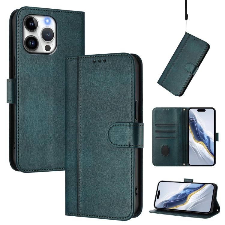 เคสโทรศัพท์หนังย้อนยุคแบบร้อยสายรัด Line Splicing Buckle สำหรับ iPhone 17e / 16e, สำหรับ iPhone 17 Pro Max, สำหรับ iPhone 17 Pro, สำหรับ iPhone 17, สำหรับ iPhone Air, สำหรับ iPhone 16 Pro Max