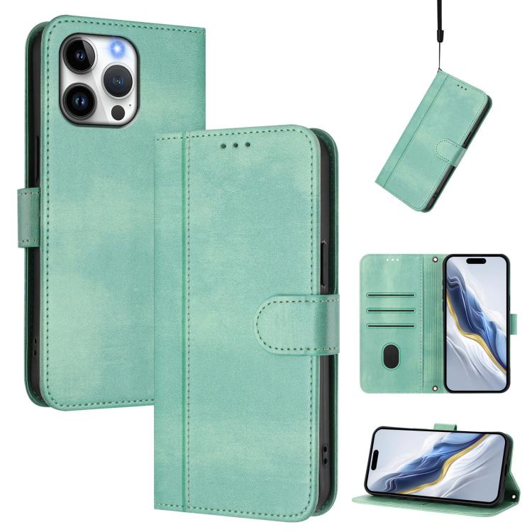 เคสโทรศัพท์หนังย้อนยุคแบบเย็บต่อพร้อมหัวเข็มขัด สำหรับ iPhone 16 Pro, สำหรับ iPhone 16 Plus, สำหรับ iPhone 16, สำหรับ iPhone 15 Pro Max, สำหรับ iPhone 15 Pro, สำหรับ iPhone 15 Plus