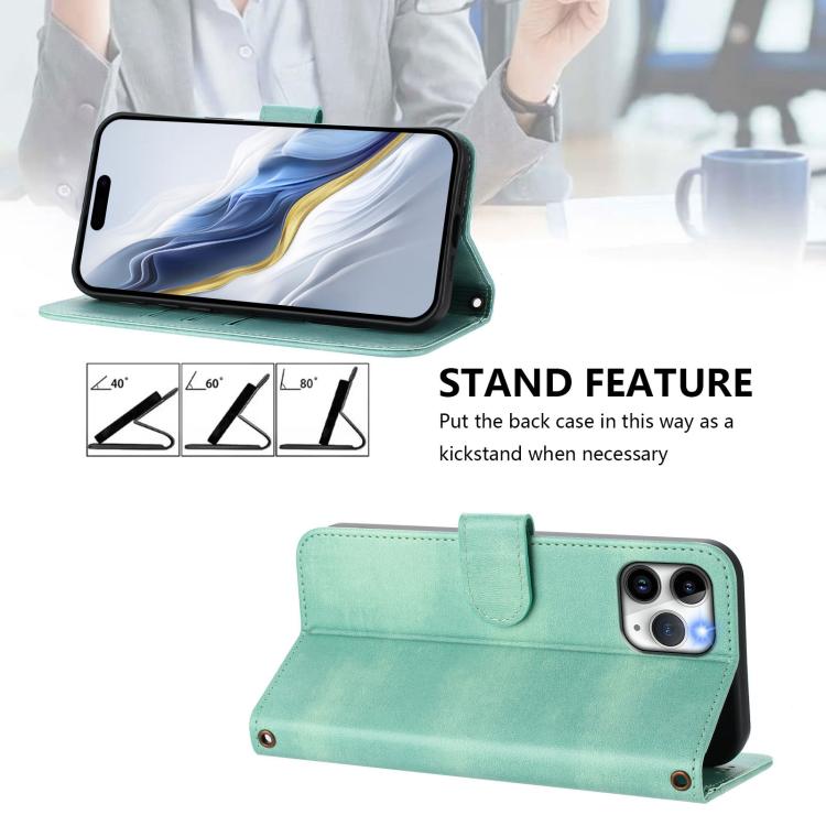 เคสหนังโทรศัพท์สไตล์ย้อนยุคพร้อมหัวเข็มขัดต่อเส้น สำหรับ iPhone 11 Pro Max, iPhone 11, iPhone 11 Pro, iPhone X / XS, iPhone XR, iPhone XS Max