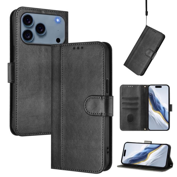 เคสโทรศัพท์หนังย้อนยุคแบบร้อยสายรัด Line Splicing Buckle สำหรับ iPhone 17e / 16e, สำหรับ iPhone 17 Pro Max, สำหรับ iPhone 17 Pro, สำหรับ iPhone 17, สำหรับ iPhone Air, สำหรับ iPhone 16 Pro Max