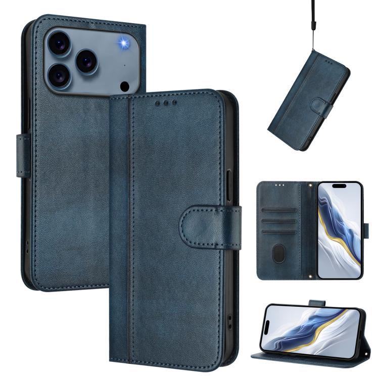 เคสโทรศัพท์หนังย้อนยุคแบบร้อยสายรัด Line Splicing Buckle สำหรับ iPhone 17e / 16e, สำหรับ iPhone 17 Pro Max, สำหรับ iPhone 17 Pro, สำหรับ iPhone 17, สำหรับ iPhone Air, สำหรับ iPhone 16 Pro Max