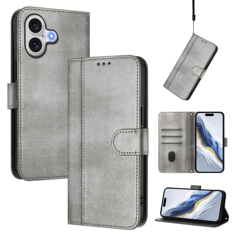 เคสโทรศัพท์หนังย้อนยุคแบบร้อยสายรัด Line Splicing Buckle สำหรับ iPhone 17e / 16e, สำหรับ iPhone 17 Pro Max, สำหรับ iPhone 17 Pro, สำหรับ iPhone 17, สำหรับ iPhone Air, สำหรับ iPhone 16 Pro Max