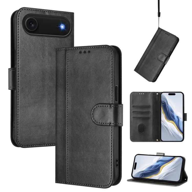 เคสโทรศัพท์หนังย้อนยุคแบบร้อยสายรัด Line Splicing Buckle สำหรับ iPhone 17e / 16e, สำหรับ iPhone 17 Pro Max, สำหรับ iPhone 17 Pro, สำหรับ iPhone 17, สำหรับ iPhone Air, สำหรับ iPhone 16 Pro Max