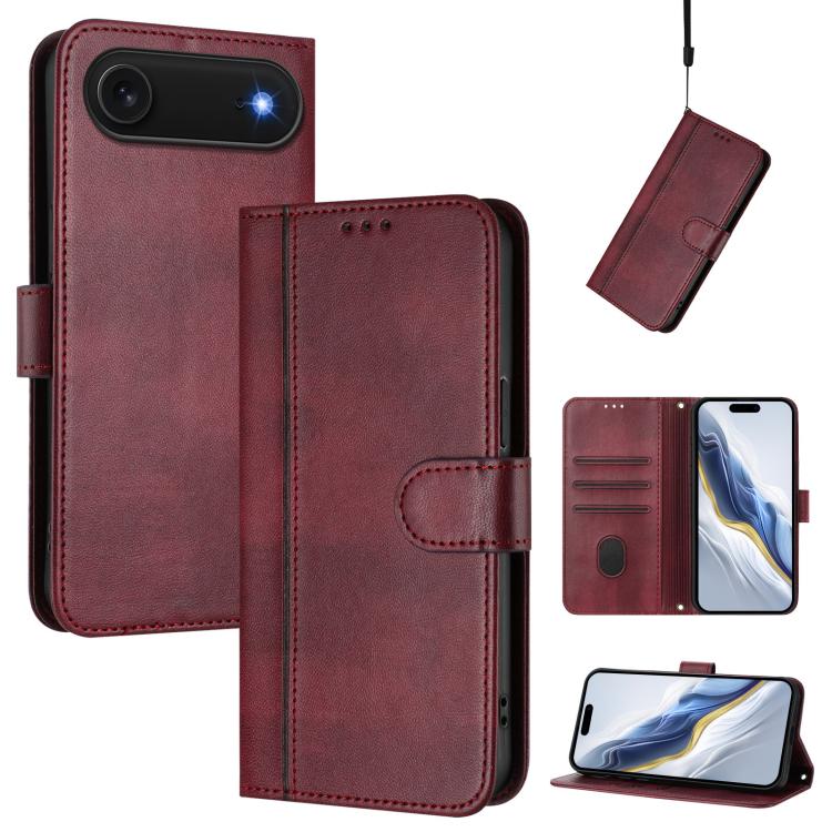 เคสโทรศัพท์หนังย้อนยุคแบบร้อยสายรัด Line Splicing Buckle สำหรับ iPhone 17e / 16e, สำหรับ iPhone 17 Pro Max, สำหรับ iPhone 17 Pro, สำหรับ iPhone 17, สำหรับ iPhone Air, สำหรับ iPhone 16 Pro Max
