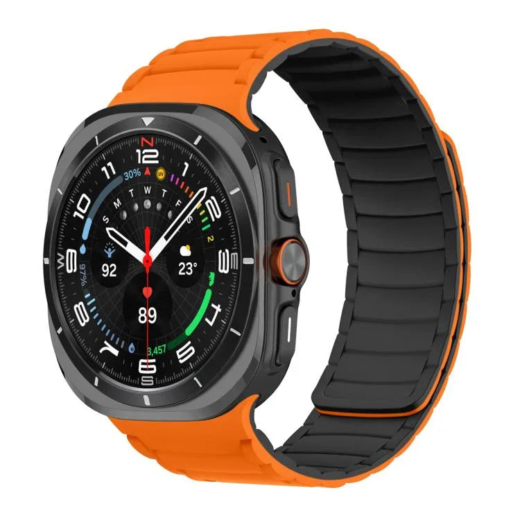 สายรัดนาฬิกาซิลิโคนแม่เหล็กสำหรับกีฬา สำหรับ Samsung Galaxy Watch Ultra 47มม. / Ultra 2025