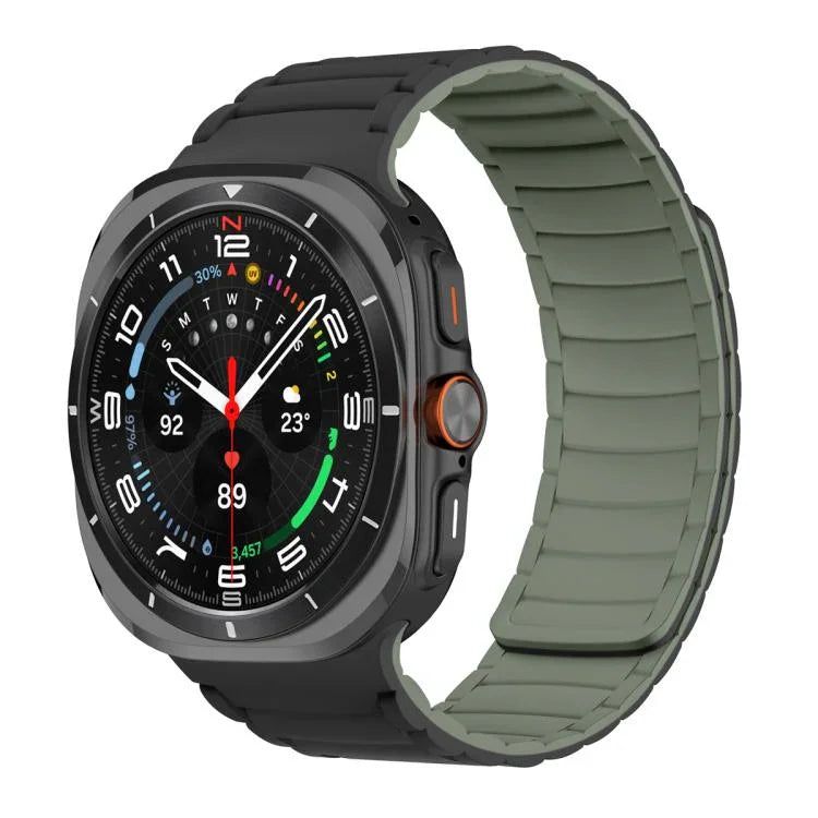 สายรัดนาฬิกาซิลิโคนแม่เหล็กสำหรับกีฬา สำหรับ Samsung Galaxy Watch Ultra 47มม. / Ultra 2025