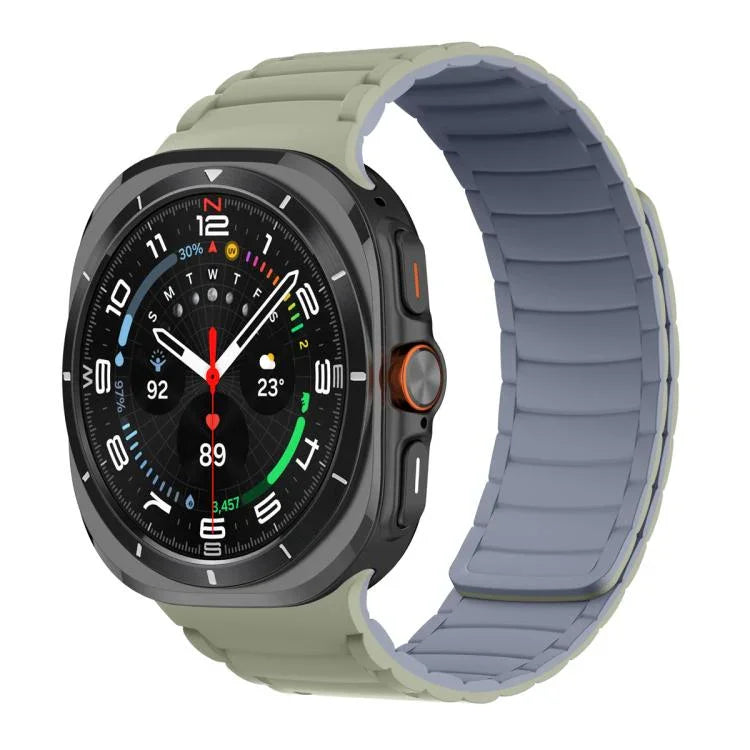 สายรัดนาฬิกาซิลิโคนแม่เหล็กสำหรับกีฬา สำหรับ Samsung Galaxy Watch Ultra 47มม. / Ultra 2025
