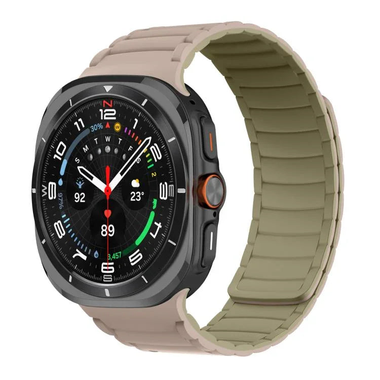 สายรัดนาฬิกาซิลิโคนแม่เหล็กสำหรับกีฬา สำหรับ Samsung Galaxy Watch Ultra 47มม. / Ultra 2025