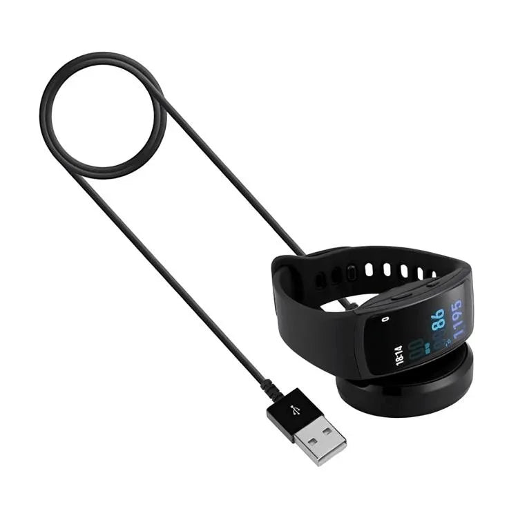 ฐานชาร์จไร้สาย TPE อินเทอร์เฟซ USB สำหรับสมาร์ทวอทช์ xDfind สำหรับ Samsung Gear Fit2 / Fit2 Pro