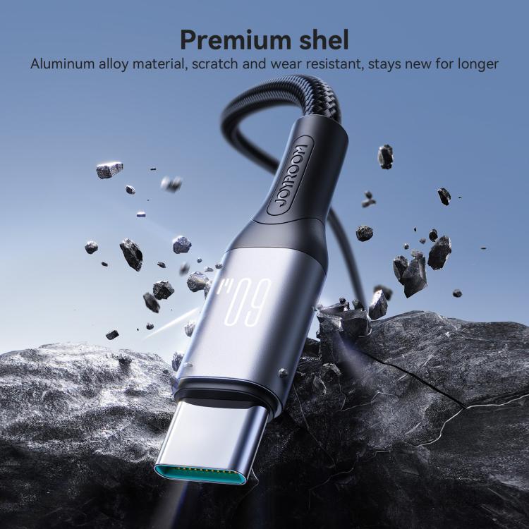 JOYROOM S-A28 สายชาร์จข้อมูลซีรีส์แฟลช 60W 480Mbps ความยาว: 2m สาย Type-C เป็น Type-C, Type-C เป็น 8 Pin, USB เป็น Type-C, USB เป็น 8 Pin