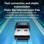 Yesido WP10 ตัวรับสัญญาณ WiFi แบบไร้สาย 150Mbps อะแดปเตอร์ USB ไร้สายความเร็วสูง