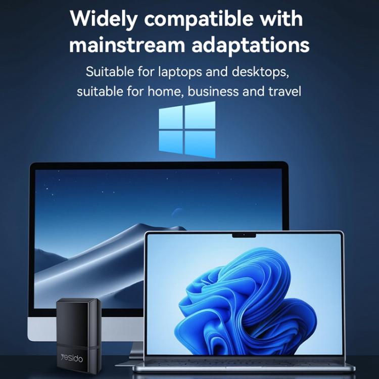 Yesido WP10 ตัวรับสัญญาณ WiFi แบบไร้สาย 150Mbps อะแดปเตอร์ USB ไร้สายความเร็วสูง