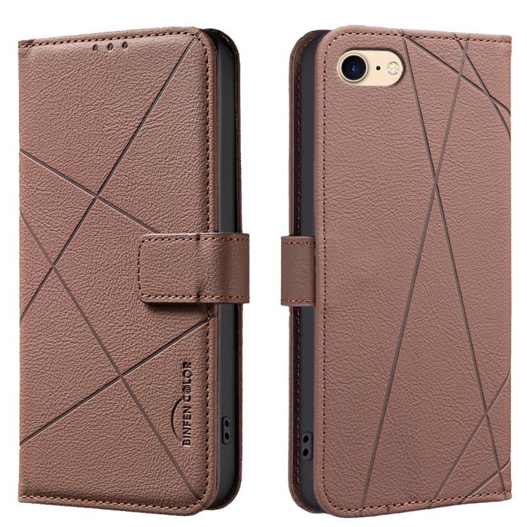 เคสหนังโทรศัพท์ลายเรขาคณิตพร้อม RFID สำหรับ iPhone 6 / 7 / 8 / SE, iPhone 13 Pro Max, iPhone 13 Pro, iPhone 12 / 12 Pro, iPhone 12 Pro Max, iPhone 11 Pro Max, iPhone 11, iPhone 11 Pro