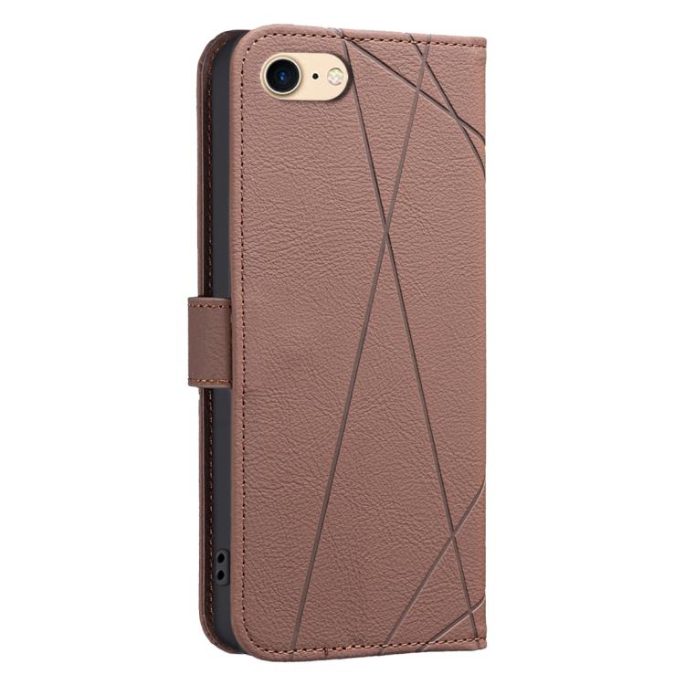 เคสหนังโทรศัพท์ลายเรขาคณิตพร้อม RFID สำหรับ iPhone 6 / 7 / 8 / SE, iPhone 13 Pro Max, iPhone 13 Pro, iPhone 12 / 12 Pro, iPhone 12 Pro Max, iPhone 11 Pro Max, iPhone 11, iPhone 11 Pro