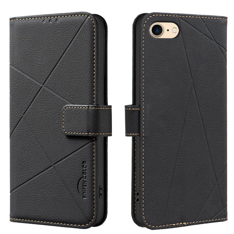เคสหนังโทรศัพท์ลายเรขาคณิตพร้อม RFID สำหรับ iPhone 6 / 7 / 8 / SE, iPhone 13 Pro Max, iPhone 13 Pro, iPhone 12 / 12 Pro, iPhone 12 Pro Max, iPhone 11 Pro Max, iPhone 11, iPhone 11 Pro
