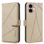 เคสโทรศัพท์หนังลายเรขาคณิต RFID สำหรับ iPhone 16e / 17e, สำหรับ iPhone 17 Pro Max, สำหรับ iPhone 17 Pro, สำหรับ iPhone 17, สำหรับ iPhone Air, สำหรับ iPhone 16 Pro Max, สำหรับ iPhone 16 Pro, สำหรับ iPhone 16 Plus