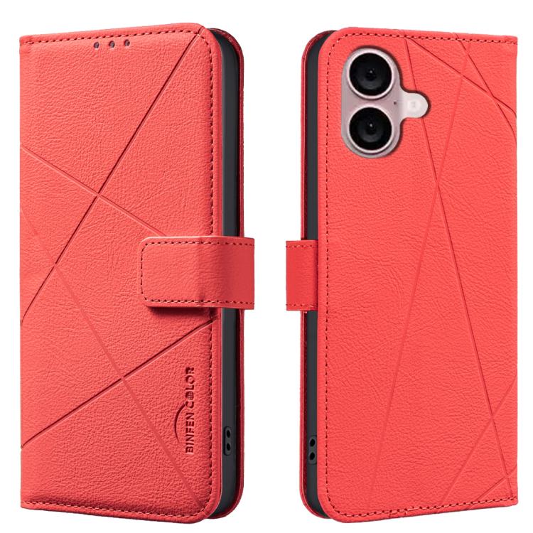 เคสโทรศัพท์หนังลายเรขาคณิต RFID สำหรับ iPhone 16e / 17e, สำหรับ iPhone 17 Pro Max, สำหรับ iPhone 17 Pro, สำหรับ iPhone 17, สำหรับ iPhone Air, สำหรับ iPhone 16 Pro Max, สำหรับ iPhone 16 Pro, สำหรับ iPhone 16 Plus