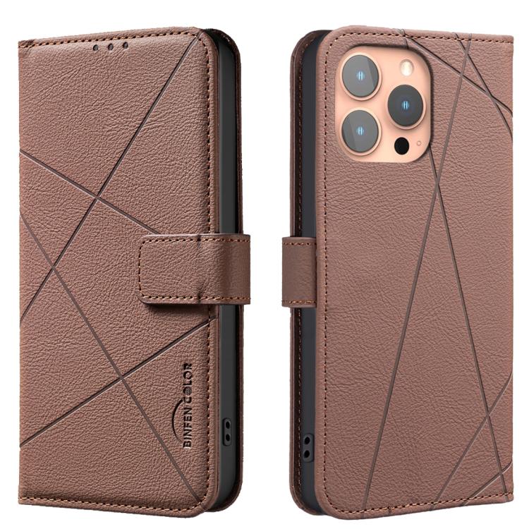 เคสโทรศัพท์หนังลายเรขาคณิต RFID สำหรับ iPhone 16e / 17e, สำหรับ iPhone 17 Pro Max, สำหรับ iPhone 17 Pro, สำหรับ iPhone 17, สำหรับ iPhone Air, สำหรับ iPhone 16 Pro Max, สำหรับ iPhone 16 Pro, สำหรับ iPhone 16 Plus