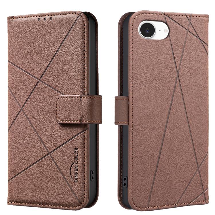 เคสโทรศัพท์หนังลายเรขาคณิต RFID สำหรับ iPhone 16e / 17e, สำหรับ iPhone 17 Pro Max, สำหรับ iPhone 17 Pro, สำหรับ iPhone 17, สำหรับ iPhone Air, สำหรับ iPhone 16 Pro Max, สำหรับ iPhone 16 Pro, สำหรับ iPhone 16 Plus