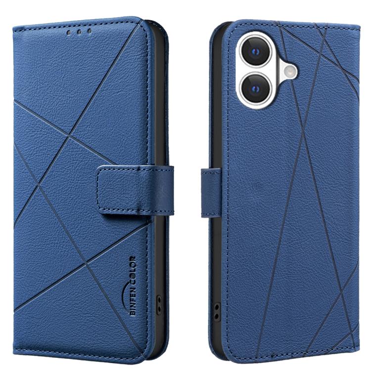 เคสโทรศัพท์หนังลายเรขาคณิต RFID สำหรับ iPhone 16e / 17e, สำหรับ iPhone 17 Pro Max, สำหรับ iPhone 17 Pro, สำหรับ iPhone 17, สำหรับ iPhone Air, สำหรับ iPhone 16 Pro Max, สำหรับ iPhone 16 Pro, สำหรับ iPhone 16 Plus