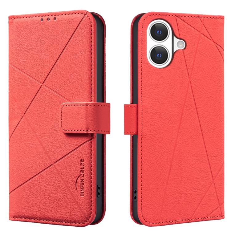 เคสโทรศัพท์หนังลายเรขาคณิต RFID สำหรับ iPhone 16e / 17e, สำหรับ iPhone 17 Pro Max, สำหรับ iPhone 17 Pro, สำหรับ iPhone 17, สำหรับ iPhone Air, สำหรับ iPhone 16 Pro Max, สำหรับ iPhone 16 Pro, สำหรับ iPhone 16 Plus