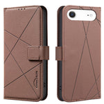 เคสโทรศัพท์หนังลายเรขาคณิต RFID สำหรับ iPhone 16e / 17e, สำหรับ iPhone 17 Pro Max, สำหรับ iPhone 17 Pro, สำหรับ iPhone 17, สำหรับ iPhone Air, สำหรับ iPhone 16 Pro Max, สำหรับ iPhone 16 Pro, สำหรับ iPhone 16 Plus