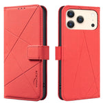 เคสโทรศัพท์หนังลายเรขาคณิต RFID สำหรับ iPhone 16e / 17e, สำหรับ iPhone 17 Pro Max, สำหรับ iPhone 17 Pro, สำหรับ iPhone 17, สำหรับ iPhone Air, สำหรับ iPhone 16 Pro Max, สำหรับ iPhone 16 Pro, สำหรับ iPhone 16 Plus