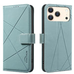 เคสโทรศัพท์หนังลายเรขาคณิต RFID สำหรับ iPhone 16e / 17e, สำหรับ iPhone 17 Pro Max, สำหรับ iPhone 17 Pro, สำหรับ iPhone 17, สำหรับ iPhone Air, สำหรับ iPhone 16 Pro Max, สำหรับ iPhone 16 Pro, สำหรับ iPhone 16 Plus