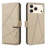 เคสโทรศัพท์หนังลายเรขาคณิต RFID สำหรับ iPhone 16e / 17e, สำหรับ iPhone 17 Pro Max, สำหรับ iPhone 17 Pro, สำหรับ iPhone 17, สำหรับ iPhone Air, สำหรับ iPhone 16 Pro Max, สำหรับ iPhone 16 Pro, สำหรับ iPhone 16 Plus