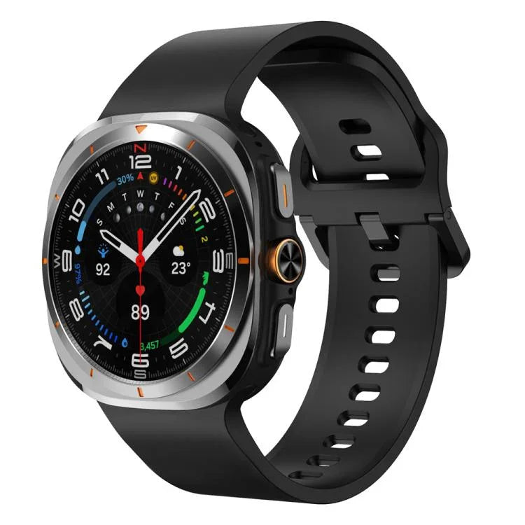 Solid Color Colorful Buckle Silicone Watch Band, For Samsung Galaxy Watch Ultra 47mm / Ultra 2025