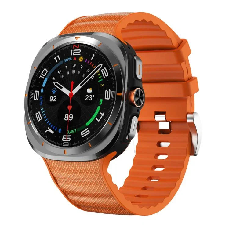 สายรัดนาฬิกาซิลิโคนสีพื้นสำหรับกีฬา สำหรับ Samsung Galaxy Watch Ultra ขนาด 47 มม. / Ultra 2025