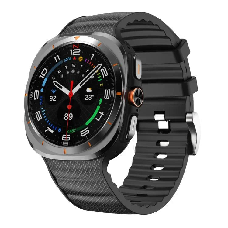 สายรัดนาฬิกาซิลิโคนสีพื้นสำหรับกีฬา สำหรับ Samsung Galaxy Watch Ultra ขนาด 47 มม. / Ultra 2025