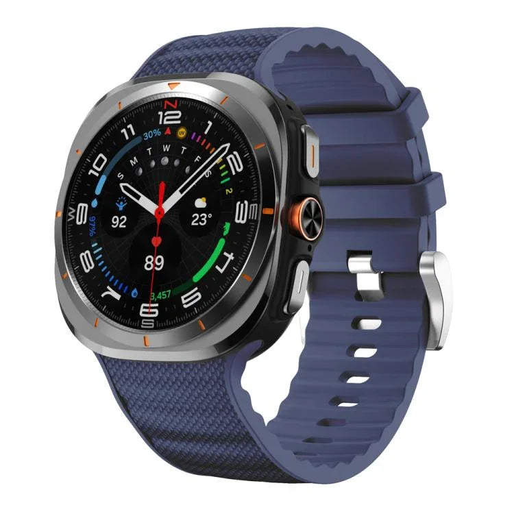 สายรัดนาฬิกาซิลิโคนสีพื้นสำหรับกีฬา สำหรับ Samsung Galaxy Watch Ultra ขนาด 47 มม. / Ultra 2025