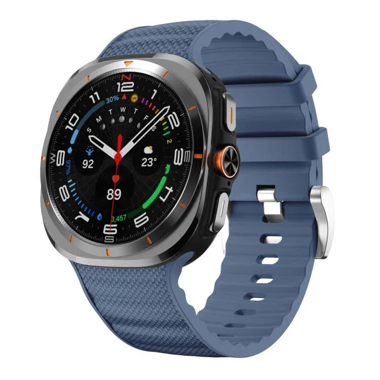 สายรัดนาฬิกาซิลิโคนสีพื้นสำหรับกีฬา สำหรับ Samsung Galaxy Watch Ultra ขนาด 47 มม. / Ultra 2025