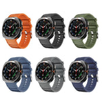 สายรัดนาฬิกาซิลิโคนสีพื้นสำหรับกีฬา สำหรับ Samsung Galaxy Watch Ultra ขนาด 47 มม. / Ultra 2025