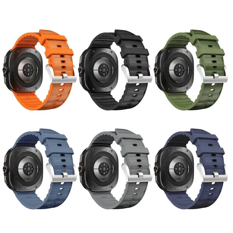 สายรัดนาฬิกาซิลิโคนสีพื้นสำหรับกีฬา สำหรับ Samsung Galaxy Watch Ultra ขนาด 47 มม. / Ultra 2025