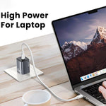 USAMS CC306 T66 45W Dual USB-C / Type-C GaN Fast Charger, US Plug, CC306