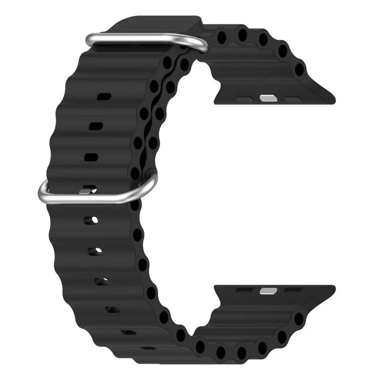สายรัดนาฬิกาซิลิโคนลายโอเชียน xDfind สำหรับ Apple Watch 46mm / 49mm / 45mm / 44mm, สำหรับ Apple Watch 42mm / 41mm / 40mm / 38mm