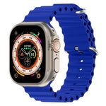 สายรัดนาฬิกาซิลิโคนลายโอเชียน xDfind สำหรับ Apple Watch 46mm / 49mm / 45mm / 44mm, สำหรับ Apple Watch 42mm / 41mm / 40mm / 38mm