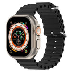 สายรัดนาฬิกาซิลิโคนลายโอเชียน xDfind สำหรับ Apple Watch 46mm / 49mm / 45mm / 44mm, สำหรับ Apple Watch 42mm / 41mm / 40mm / 38mm