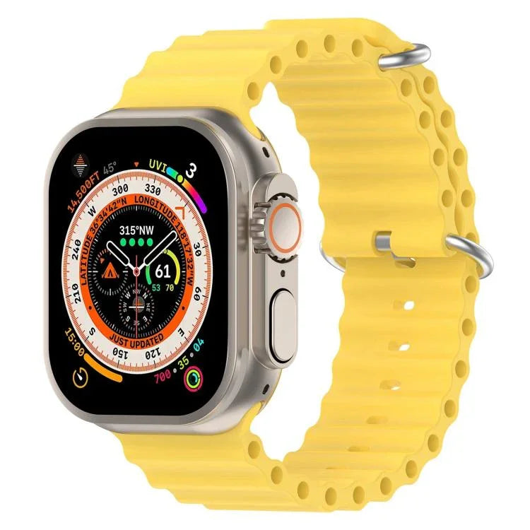 สายรัดนาฬิกาซิลิโคนลายโอเชียน xDfind สำหรับ Apple Watch 46mm / 49mm / 45mm / 44mm, สำหรับ Apple Watch 42mm / 41mm / 40mm / 38mm