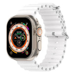 สายรัดนาฬิกาซิลิโคนลายโอเชียน xDfind สำหรับ Apple Watch 46mm / 49mm / 45mm / 44mm, สำหรับ Apple Watch 42mm / 41mm / 40mm / 38mm