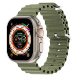 สายรัดนาฬิกาซิลิโคนลายโอเชียน xDfind สำหรับ Apple Watch 46mm / 49mm / 45mm / 44mm, สำหรับ Apple Watch 42mm / 41mm / 40mm / 38mm