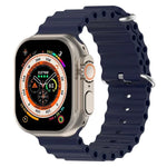 สายรัดนาฬิกาซิลิโคนลายโอเชียน xDfind สำหรับ Apple Watch 46mm / 49mm / 45mm / 44mm, สำหรับ Apple Watch 42mm / 41mm / 40mm / 38mm