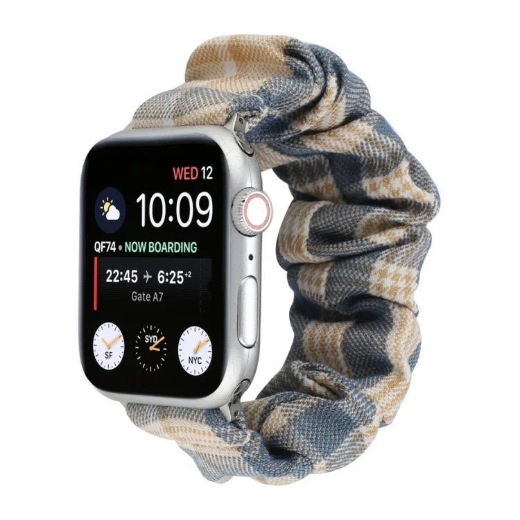 สายรัดข้อมือผ้าสไตล์เครื่องแบบ JK + สแตนเลส สำหรับ Apple Watch Series 7 ขนาด 45 มม. / 6 & SE & 5 & 4 ขนาด 44 มม. / 3 & 2 & 1 ขนาด 42 มม., สำหรับ Apple Watch Series 7 ขนาด 41 มม. / 6 & SE & 5 & 4 ขนาด 40 มม. / 3 & 2 & 1 ขนาด 38 มม.