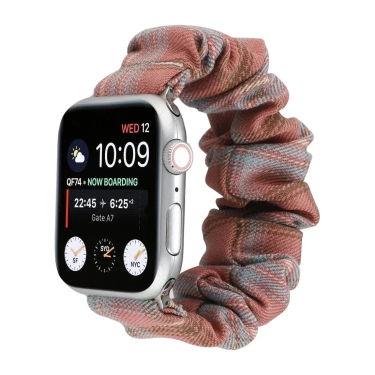 สายรัดข้อมือผ้าสไตล์เครื่องแบบ JK + สแตนเลส สำหรับ Apple Watch Series 7 ขนาด 45 มม. / 6 & SE & 5 & 4 ขนาด 44 มม. / 3 & 2 & 1 ขนาด 42 มม., สำหรับ Apple Watch Series 7 ขนาด 41 มม. / 6 & SE & 5 & 4 ขนาด 40 มม. / 3 & 2 & 1 ขนาด 38 มม.