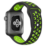 สายรัดนาฬิกาซิลิโคนกีฬาสองสี xDfind สำหรับ Apple Watch 46mm / 49mm / 45mm / 44mm, สำหรับ Apple Watch 42mm / 41mm / 40mm / 38mm