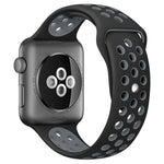 สายรัดนาฬิกาซิลิโคนกีฬาสองสี xDfind สำหรับ Apple Watch 46mm / 49mm / 45mm / 44mm, สำหรับ Apple Watch 42mm / 41mm / 40mm / 38mm