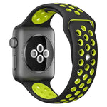 สายรัดนาฬิกาซิลิโคนกีฬาสองสี xDfind สำหรับ Apple Watch 46mm / 49mm / 45mm / 44mm, สำหรับ Apple Watch 42mm / 41mm / 40mm / 38mm